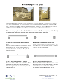 "How to Hang Wooden Gates"