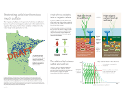 Graphics for Protecting wild rice from too much sulfate: DRAFT