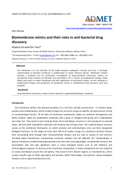 Biomembrane mimics and their roles in anti