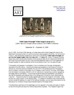 Noble Tombs at Mawangdui - Santa Barbara Museum of Art
