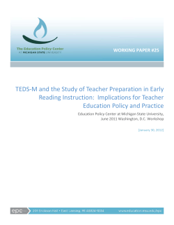 Representative studies of teacher preparation: New national evidence