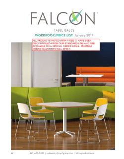 table bases - Falcon Products