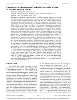 Polyelectrolyte adsorption onto an initially-bare solid