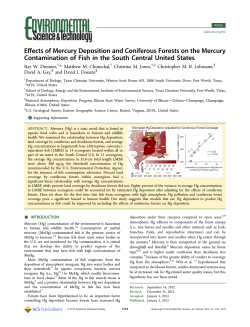 Effects of Mercury Deposition and Coniferous Forests on the