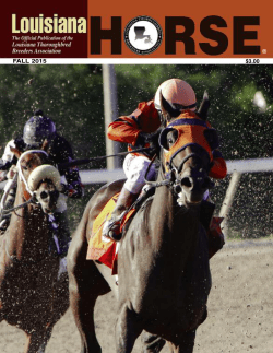 68 page mag - Louisiana Thoroughbred Breeders Association