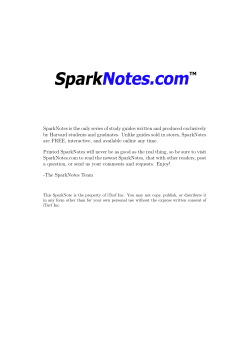 SparkNotes is the only series of study guides