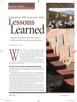 Columbine 10th Anniversary Lessons