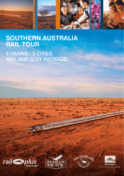 southern australia rail tour