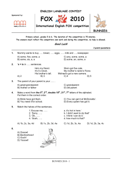 FOX 2010 - foxcompetition.hu