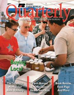 Buying Local - Idaho Farm Bureau