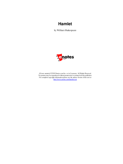 E-Notes Study Guide for Hamlet