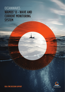 OCEANWAVES WaMoS&reg; II - Oceanology International