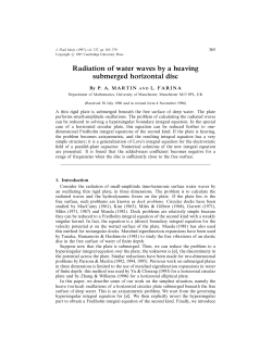 Radiation of water waves by a heaving