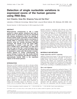 Detection of single nucleotide variations in expressed exons of the