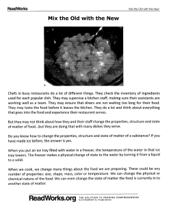 Mix the Old with the New