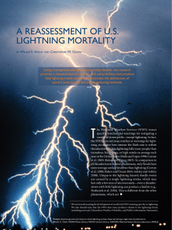 a reassessment of us lightning mortality - Walker Ashley