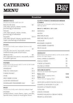catering menu
