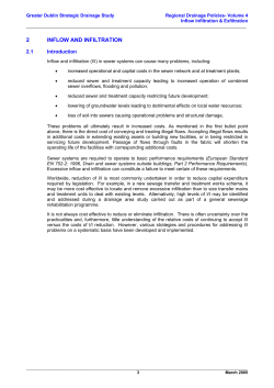 2 inflow and infiltration