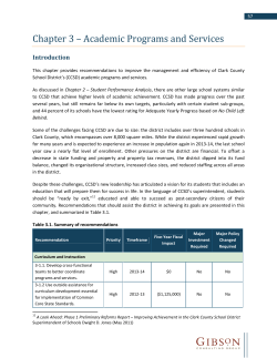 Chapter 3 &ndash; Academic Programs and Services