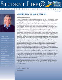 Spring 2011 - Roger Williams University