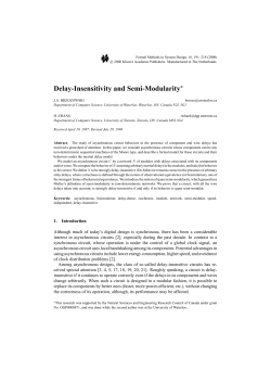 Delay-Insensitivity and Semi-Modularity