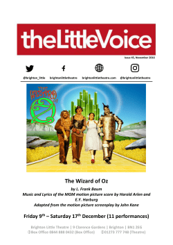 November 2016 - Brighton Little Theatre