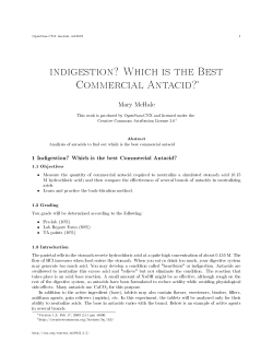 indigestion? Which is the Best Commercial Antacid?