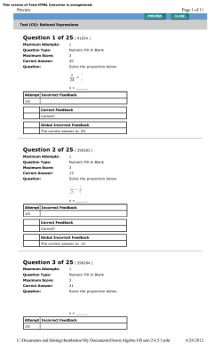 Question 1 of 25 ( 91654 ) Question 2 of 25 ( 290283 ) Question 3 of