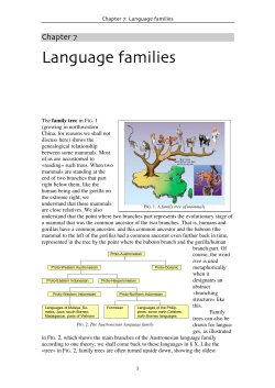 Language families