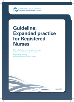 Expanded practice for Registered Nurses