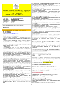 Safety data sheet - Marchi Industriale