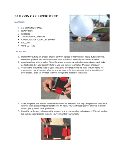BALLOON CAR EXPERIMENT