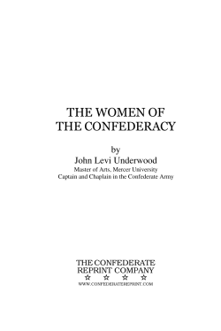 THE WOMEN OF THE CONFEDERACY
