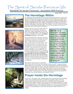 The Spirit of Secular Franciscan Life