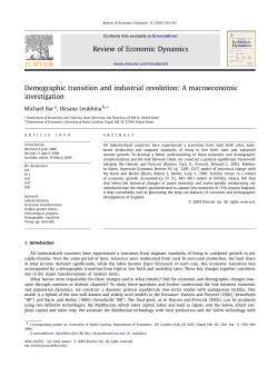 Demographic transition and industrial revolution: A macroeconomic