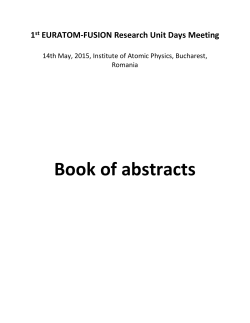 Book of abstracts