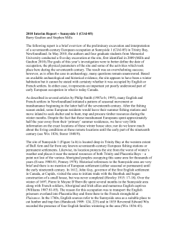 2010 Interim Report B Sunnyside 1 (ClAl-05