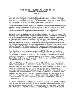 Look Before You Leap: The Crucial Role of Pre