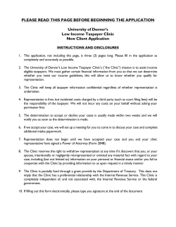 PLEASE READ THIS PAGE BEFORE BEGINNING THE