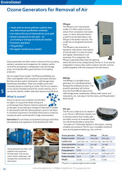 1 2 3 4 5 Ozone Generators for Removal of Air
