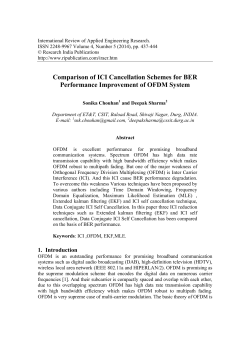 Comparison of ICI Cancellation Schemes for BER Performance