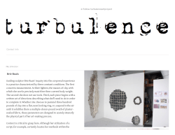 Guiding sculptor Brie Ruais/ inquiry into the corporeal experience is