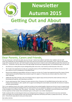 Newsletter Autumn 2015 - Southfield Grange Trust