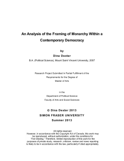 An Analysis of the Framing of Monarchy Within a Contemporary
