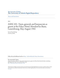 ASHCAN : Nazis, generals and bureaucrats as guests at the Palace