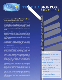 the dila signpost - Deaf Independent Living Association