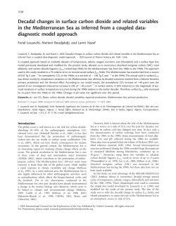 Decadal changes in surface carbon dioxide and