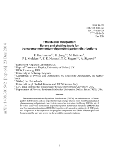 TMDlib and TMDplotter: library and plotting tools for transverse