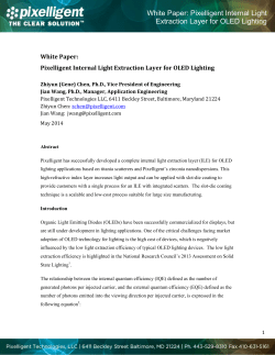 Pixelligent Internal Light Extraction Layer for OLED Lighting