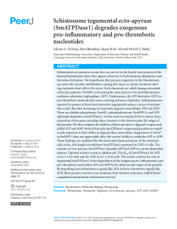 Schistosome tegumental ecto-apyrase (SmATPDase1